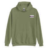 Demisexual Pride Flag Embroidered Hoodie