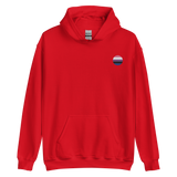 Genderfluid Flag Embroidered Circle Hoodie: Celebratory LGBTQ+ Pride Design