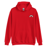 Embroidered Agender Rainbow Hoodie: Pride Flag LGBTQ+ Design