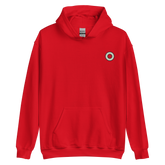 Embroidered Hoodie: Agender Pride Ring Emblem Design