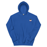 Asexual Flag Embroidered Circle Hoodie: Celebratory LGBTQ+ Pride Design