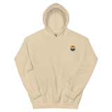 Pride Flag Embroidered Circle Hoodie: Celebratory LGBTQ+ Pride Design