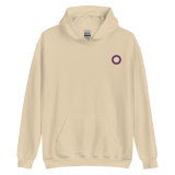 Embroidered Hoodie: Bisexual Pride Ring Emblem Design