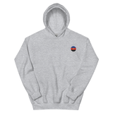 Polyamory Flag Embroidered Circle Hoodie: Celebratory LGBTQ+ Pride Design
