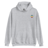 Queer Flag Embroidered Circle Hoodie: Celebratory LGBTQ+ Pride Design