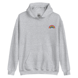 Embroidered Gilbert Baker Pride Rainbow Hoodie: Pride Flag LGBTQ+ Design