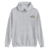 Embroidered Queer Rainbow Hoodie: Pride Flag LGBTQ+ Design