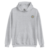 Embroidered Hoodie: Queer Pride Ring Emblem Design