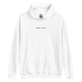 Embroidered Philly Pride Hoodie: Pride Flag Horizontal Square Design