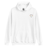 Philly Pride Heart Hoodie: Embroidered Pride Sweatshirt
