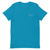 Demigender Heart T-Shirt: Embroidered Pride Tee