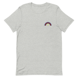 Embroidered Polyamory Rainbow T-Shirt: Pride Flag LGBTQ+ Design