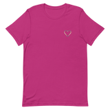 Demigender Heart T-Shirt: Embroidered Pride Tee