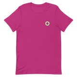 Embroidered Tee: Demigender Pride Ring Emblem Design