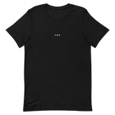 Embroidered Polysexual T-Shirt: Pride Flag Horizontal Square Design