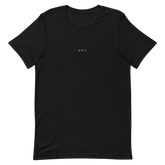 Embroidered Bisexual T-Shirt: Pride Flag Horizontal Circle Design