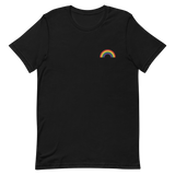 Embroidered Pride Rainbow T-Shirt: Pride Flag LGBTQ+ Design