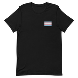 Transgender Pride Flag Embroidered T-Shirt