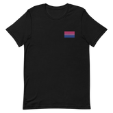 Bisexual Pride Flag Embroidered T-Shirt