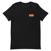 Pride Flag Embroidered T-Shirt