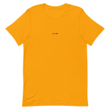 Embroidered Bisexual T-Shirt: Pride Flag Horizontal Circle Design
