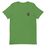 Polyamory Flag Embroidered Circle Tee: Celebratory LGBTQ+ Pride Design