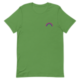 Embroidered Bisexual Rainbow T-Shirt: Pride Flag LGBTQ+ Design