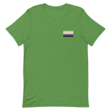 Nonbinary Pride Flag Embroidered T-Shirt