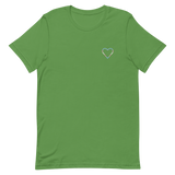 Transgender Heart T-Shirt: Embroidered Pride Tee