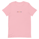 Embroidered Philly Pride T-Shirt: Pride Flag Horizontal Square Design