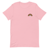 Embroidered Philly Pride Rainbow T-Shirt: Pride Flag LGBTQ+ Design