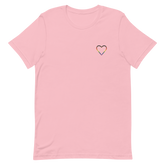 Philly Pride Heart T-Shirt: Embroidered Pride Tee