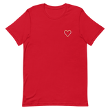 Pangender Heart T-Shirt: Embroidered Pride Tee