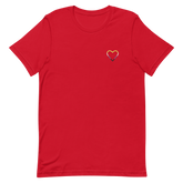 Nonbinary Heart T-Shirt: Embroidered Pride Tee