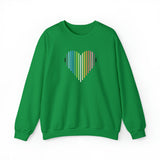 Queer Heart Lines Sweater: Pride Gradient Sweatshirt