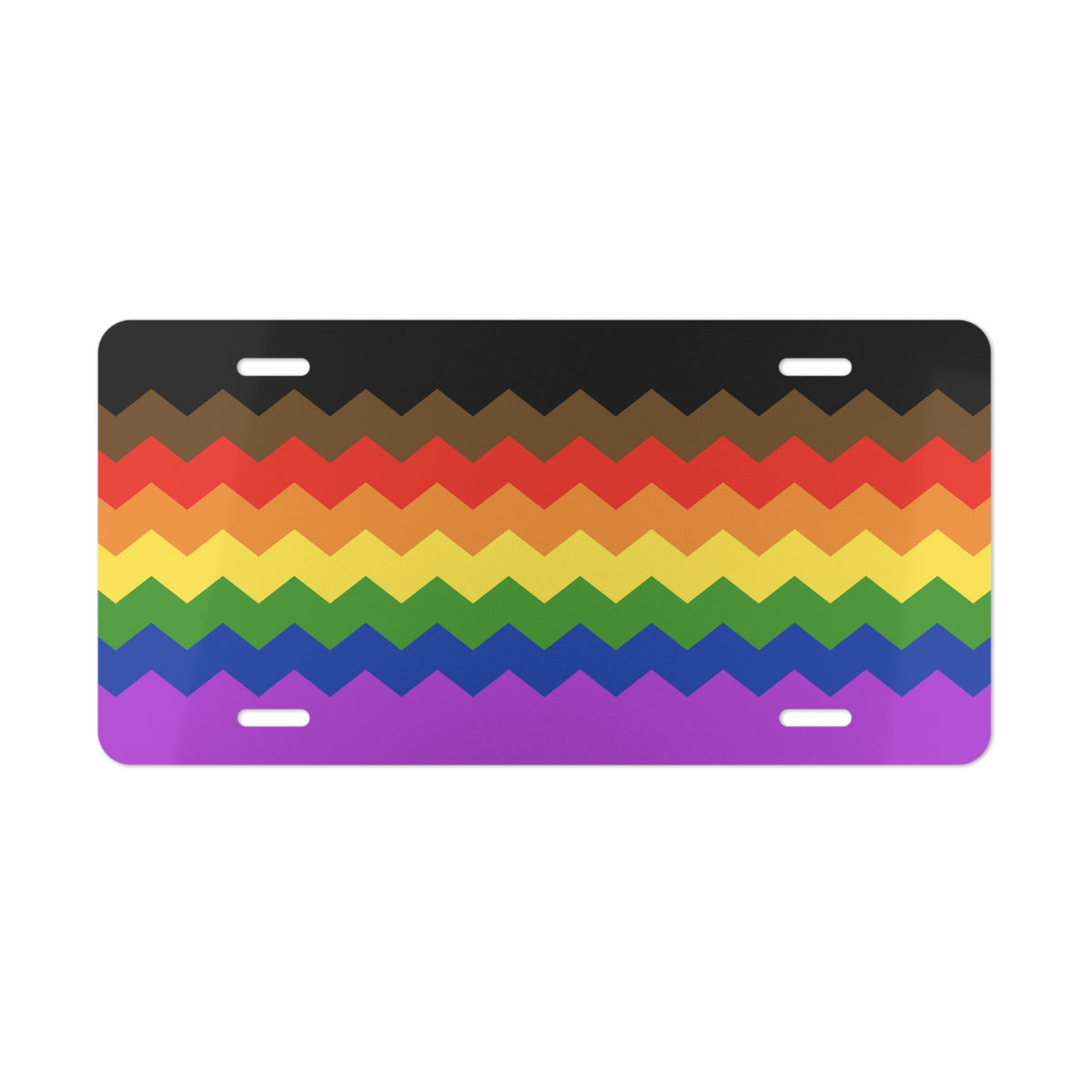 Philly Pride Flag Wavey Vanity License Plate: Sharp Design for Cars