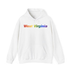 West Virginia Hoodie: Vibrant Pride Gradient Design