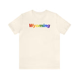 Wyoming Tee: Vibrant Pride Gradient Design