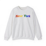 New York Sweatshirt: Vibrant Pride Gradient Design