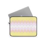 Pangender Pride Flag Laptop Sleeve: Wavey Print Protective Case