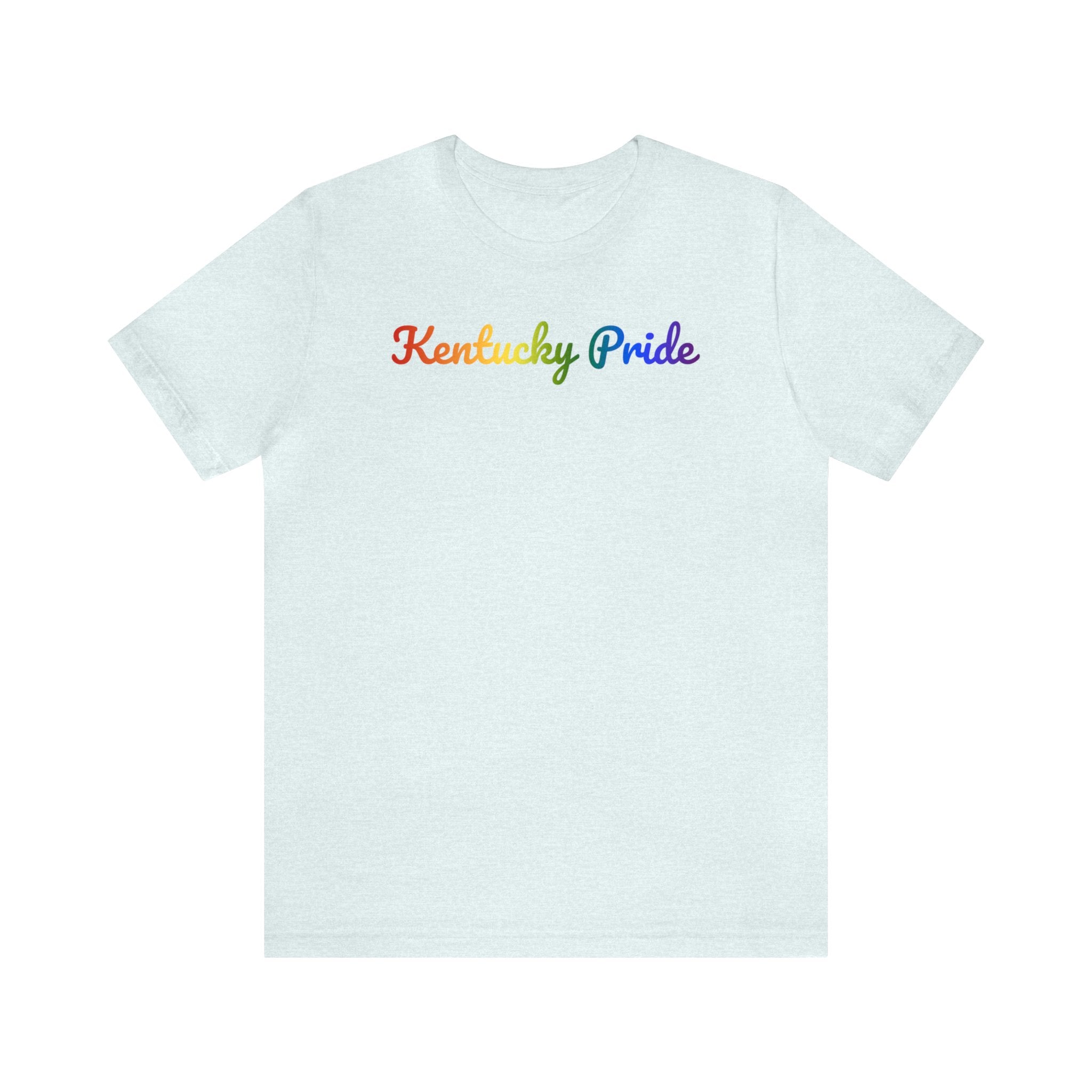 Kentucky Pride T-Shirt: Flowing Cursive Design with LGBTQ+ Gradient