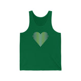 Demigender Heart Lines Tank-Top: Pride Gradient Tank