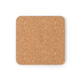 Gay Pride Flag Coaster Set: 4 Corkwood Wavey Drink Coasters