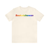 Saskatchewan Pride Gradient T-Shirt: LGBTQ+ Designed Tee