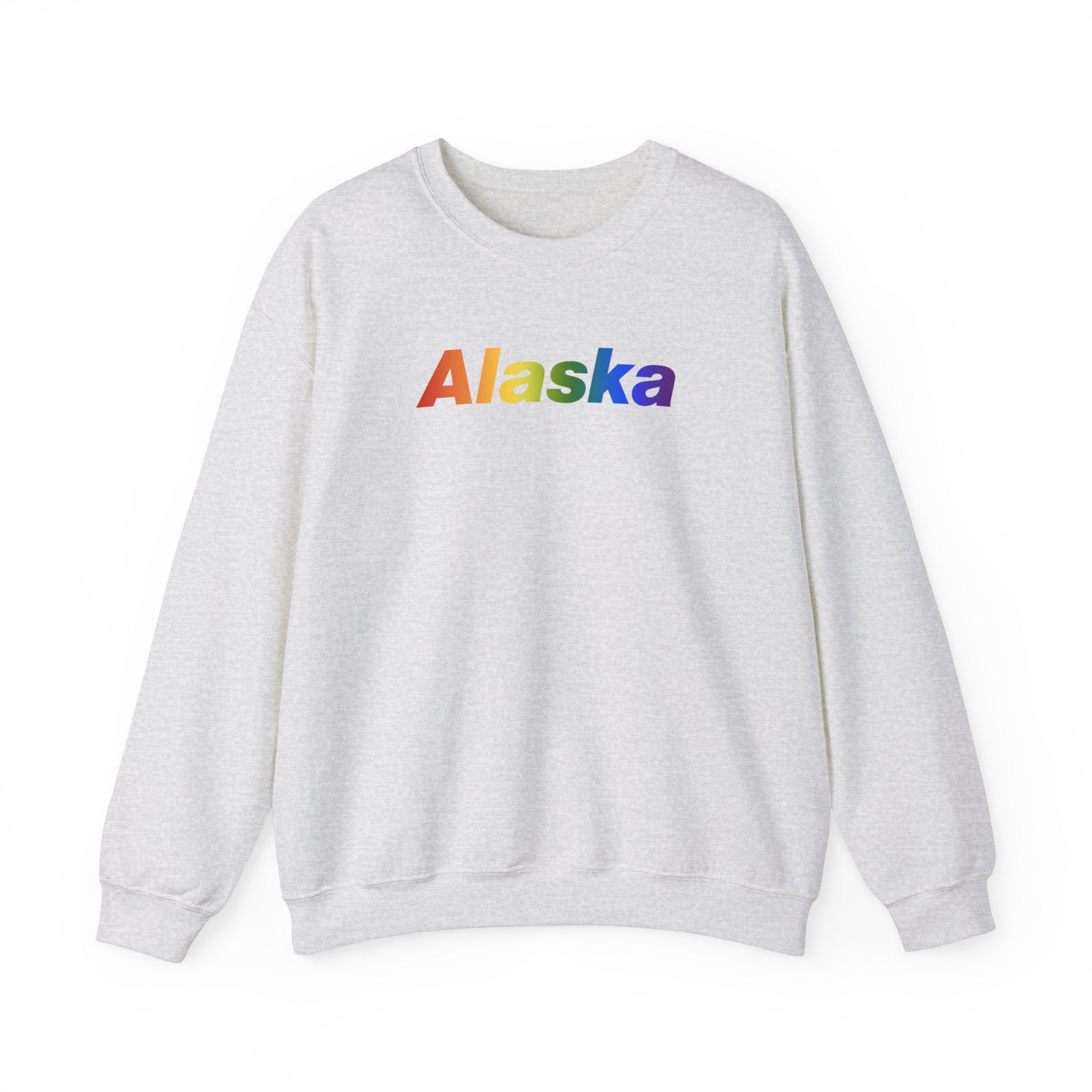 Alaska Sweatshirt: Vibrant Pride Gradient Design