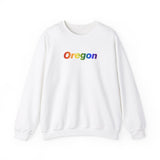 Oregon Sweatshirt: Vibrant Pride Gradient Design