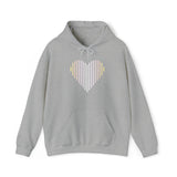 Pangender Heart Lines Hoodie: Pride Gradient Sweater