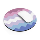 Bigender Flag Wavey Mousepad: Sharp Design for Desk