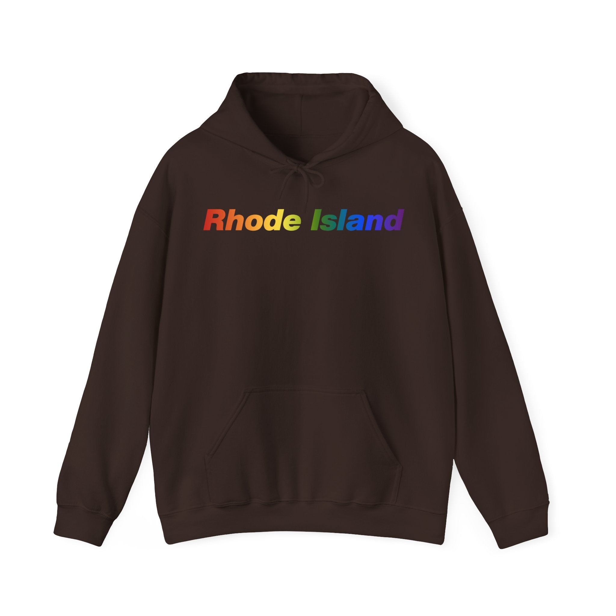 Rhode Island Hoodie: Vibrant Pride Gradient Design