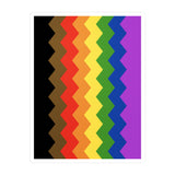 Philly Pride Flag Wavey Decal: Sharp Pride Sticker